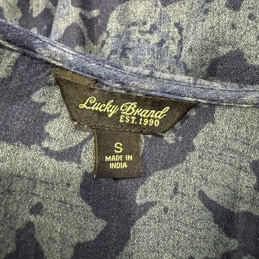 Lucky Brand Women’s Blue Floral Dress Size S